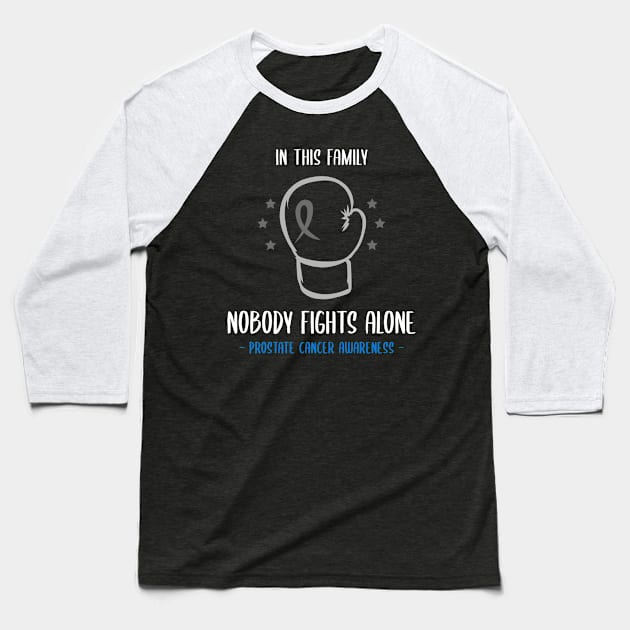 Prostate Cancer Awareness Baseball T-Shirt by Advocacy Tees